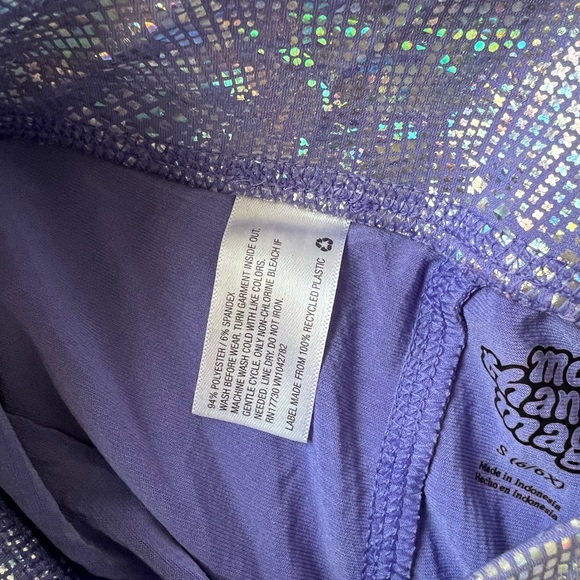 S More Than Magic Girls Legging 6 6X Purple Snake Skin Shimmer Shine Unicorn - Picture 4 of 6
